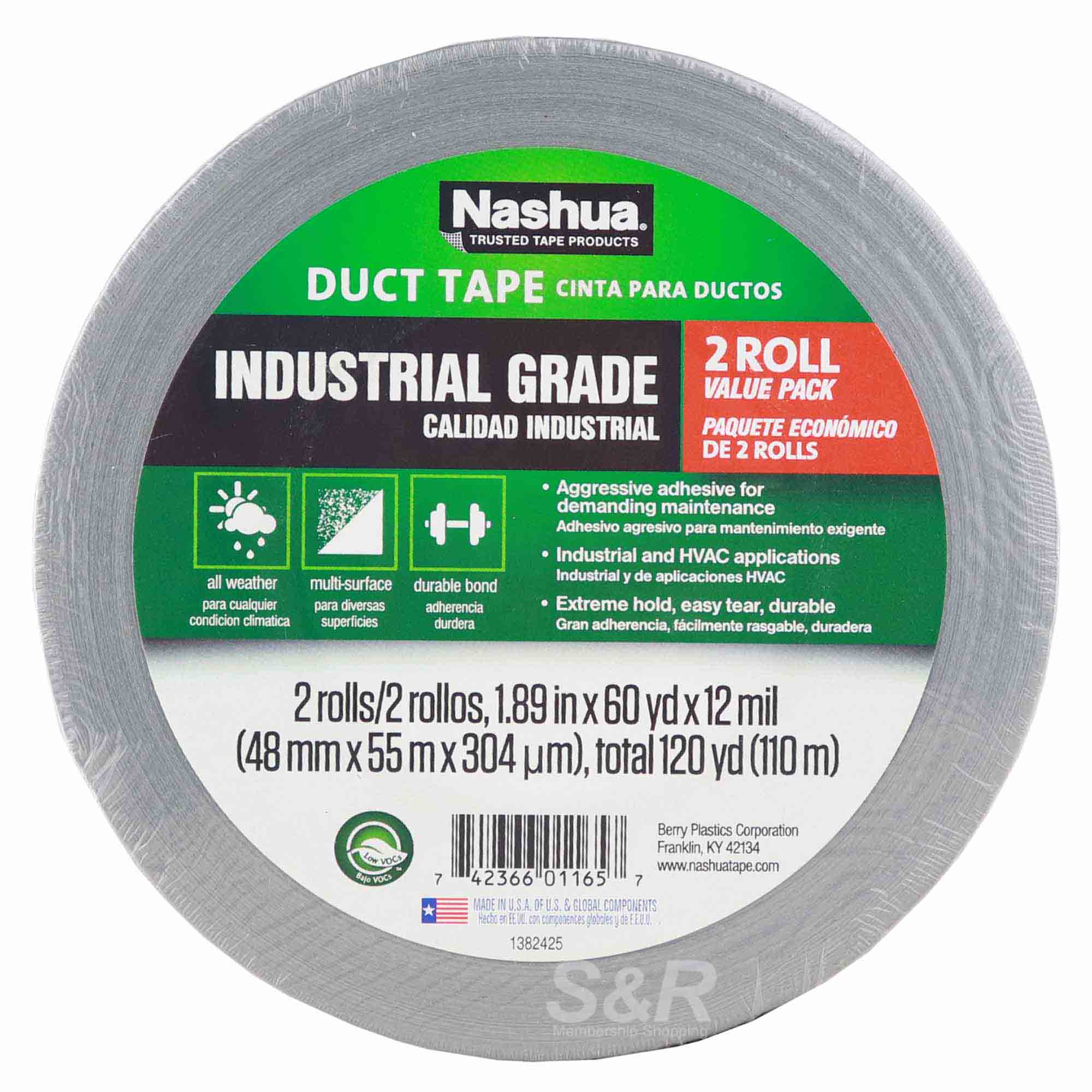 Nashua Industrial Grade Duct Tape 2 rolls Nashua Industrial Grade Duct Tape 2 rolls